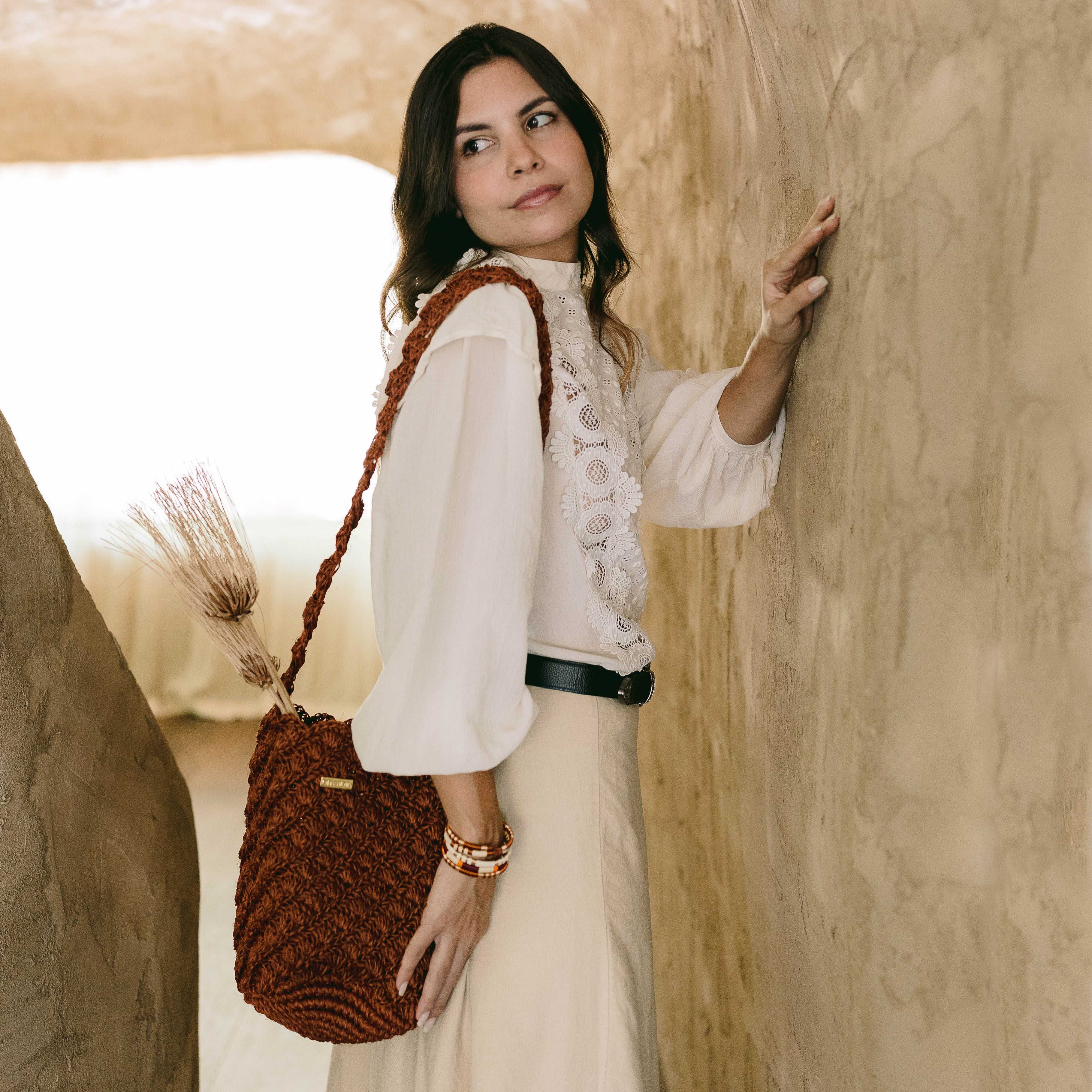 sunsea 19ss ポシェット Solstice Crossbody Bag – Handcrafted Fique Fiber | Oda Nova